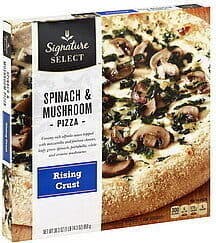 RISING CRUST SPINACH & MUSHROOM PIZZA