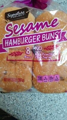 SESAME HAMBURGER BUNS, SESAME