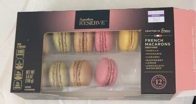VANILLA, PISTACHIO, CARAMEL, RASPBERRY, LEMON, CHOCOLATY-HAZELNUT FRENCH MACARONS, VANILLA, PISTACHIO, CARAMEL, RASPBERRY, LEMON, CHOCOLATY-HAZELNUT