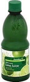 100% LIME JUICE FROM CONCENTRATE
