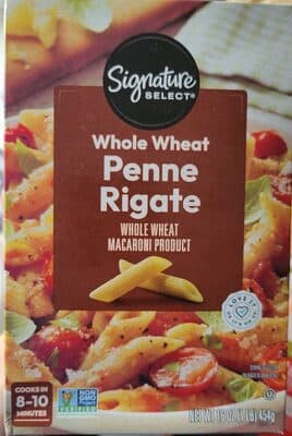 WHOLE WHEAT MACARONI PRODUCT, PENNE RIGATE