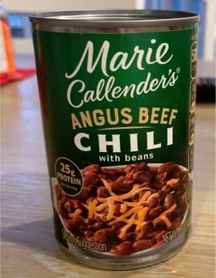 ANGUS BEEF CHILI WITH BEANS, ANGUS BEEF WITH BEANS