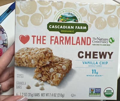 CHEWY VANILLA CHIP GRANOLA BARS, CHEWY VANILLA CHIP