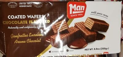 CHOCOLATE FLAVORED COATED WAFERS, CHOCOLATE