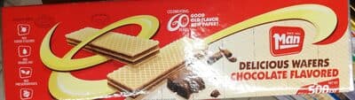 CHOCOLATE FLAVORED DELICIOUS WAFERS, CHOCOLATE