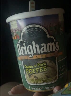 OUTTA THE PARK COFFEE ICE CREAM WITH ESPRESSO CHOCOLATE CHUNKS & FUDGE SWIRL, OUTTA THE PARK COFFEE