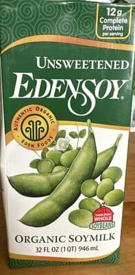 EDEN, EDENSOY, ORGANIC SOYMILK, UNSWEETENED