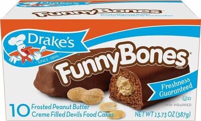 FROSTED PEANUT BUTTER CREME FILLED DEVILS FOOD CAKES