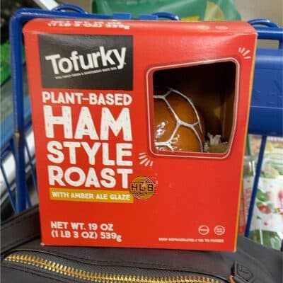 PLANT-BASED HAM STYLE ROAST WITH AMBER ALE GLAZE, AMBER ALE GLAZE