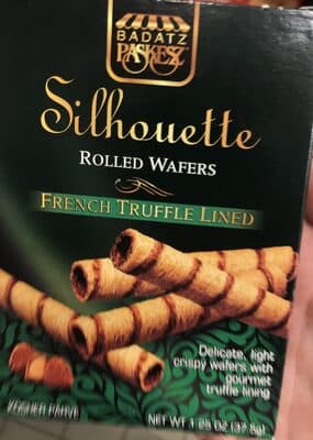 SILHOUETTE ROLLED WAFERS, FRENCH TRUFFLE LINED