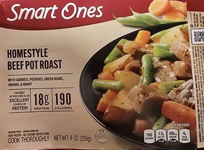 HOMESTYLE BEEF POT ROAST WITH CARROTS, ONIONS, POTATOES, GREEN BEANS, & GRAVY, HOMESTYLE BEEF POT ROAST