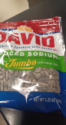 DAVID Reduced Sodium Sunflower Seeds
