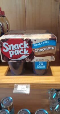 SNACK PACK Pudding Sugar Free Chocolate, 13 OZ