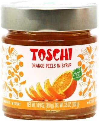 TOSCHI, CANDIED ORANGE PEELS IN SYRUP
