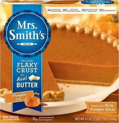 MRS. SMITH'S, ORIGINAL FLAKY CRUST PUMPKIN PIE, BUTTER
