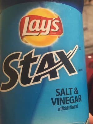 SALT & VINEGAR FLAVORED POTATO CRISPS, SALT & VINEGAR