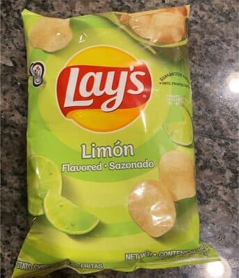 LIMON FLAVORED POTATO CHIPS, LIMON