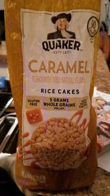 Quaker Rice Cakes Caramel Corn 6.5 Ounce Plastic Bag