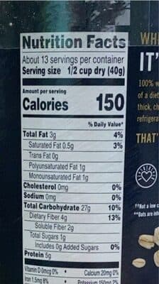 ROLLED OVERNIGHT OATS