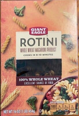 ROTINI 100% WHOLE WHEAT