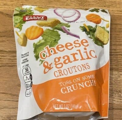 CHEESE & GARLIC CROUTONS, CHEESE & GARLIC