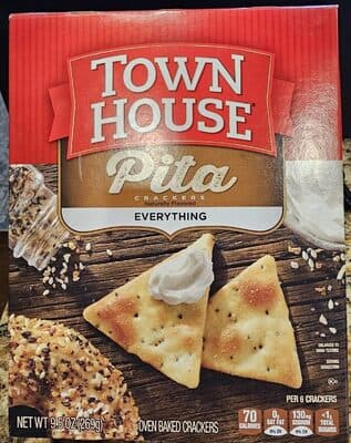 EVERYTHING OVEN BAKED PITA CRACKERS