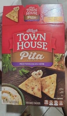 Keebler Town House Pita Cracker Mediterranean Herb 9.5oz