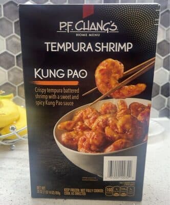 KUNG PAO CRISPY TEMPURA BATTERED SHRIMP WITH A SWEET AND SPICY KUNG PAO SAUCE, KUNG PAO