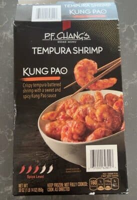 KUNG PAO CRISPY TEMPURA BATTERED SHRIMP WITH A SWEET AND SPICY KUNG PAO SAUCE, KUNG PAO