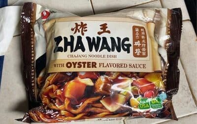 ZHA WANG CHAJANG NOODLE DISH WITH OYSTER FLAVORED SAUCE, OYSTER