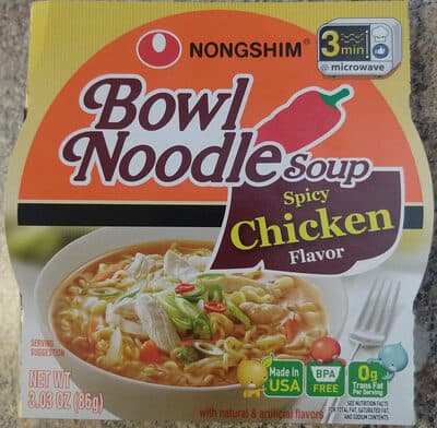 BOWL NOODLE SOUP, SPICY CHICKEN