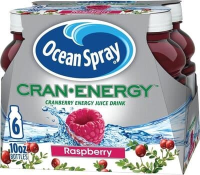 CRANBERRY ENERGY JUICE DRINK, RASPBERRY