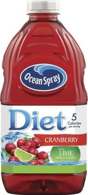OCEAN SPRAY, DIET JUICE DRINK, CRANBERRY LIME