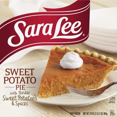 SWEET POTATO PIE WITH TENDER SWEET POTATOES & SPICES, SWEET POTATO