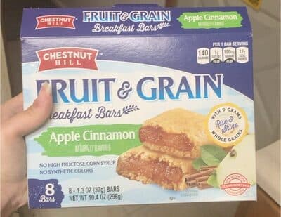 APPLE CINNAMON FRUIT & GRAIN BREAKFAST BARS, APPLE CINNAMON