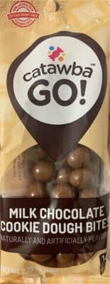 MILK CHOCOLATE FLAVORED COOKIE DOUGH BITES, MILK CHOCOLATE