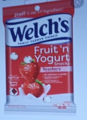 GLUTEN FREE STRAWBERRY LOW FAT FRUIT'N YOGURT SNACKS, STRAWBERRY
