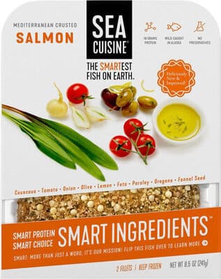 HIGH LINER, SEA CUISINE, MEDITERRANEAN CRUSTED SALMON