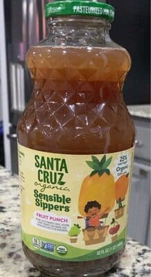 FRUIT PUNCH WHITE GRAPE, ZUCCHINI, CHERRY, PINEAPPLE AND ORANGE JUICE SENSIBLE SIPPERS, FRUIT PUNCH