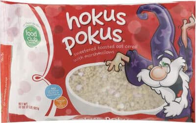 HOKUS POKUS SWEETENED TOASTED OAT CEREAL WITH MARSHMALLOWS, HOKUS POKUS