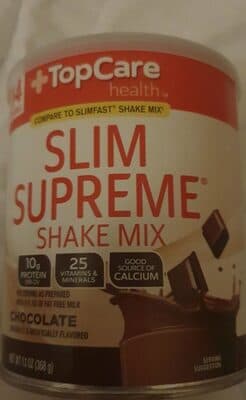 SLIM SUPREME, CHOCOLATE SHAKE MIX, CHOCOLATE