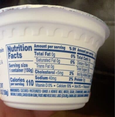 STRAWBERRY BANANA FRUIT ON THE BOTTOM GREEK NONFAT YOGURT