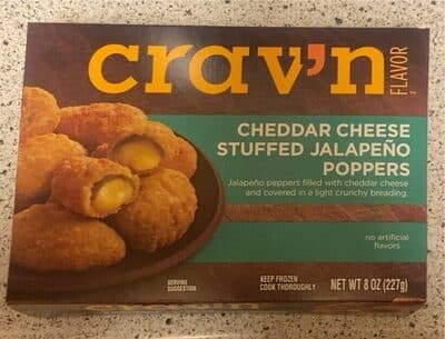 CHEDDAR CHEESE STUFFED JALAPENO POPPERS JALAPENO PEPPERS FILLED WITH CHEDDAR CHEESE AND COVERED IN A LIGHT CRUNCHY BREADING, CHEDDAR CHEESE STUFFED JALAPENO POPPERS