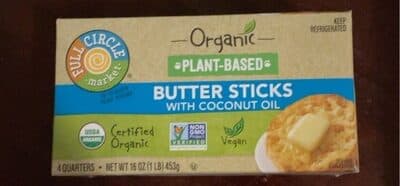 BUTTER STICKS WITH COCONUT OIL, COCONUT OIL