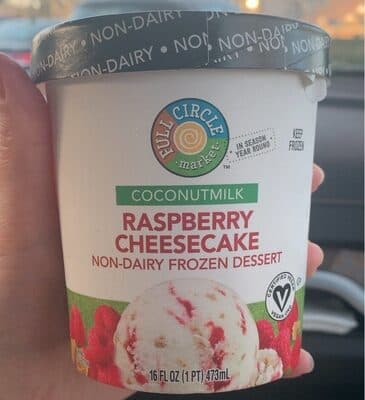 RASPBERRY CHEESECAKE COCONUTMILK NON-DAIRY FROZEN DESSERT, RASPBERRY CHEESECAKE