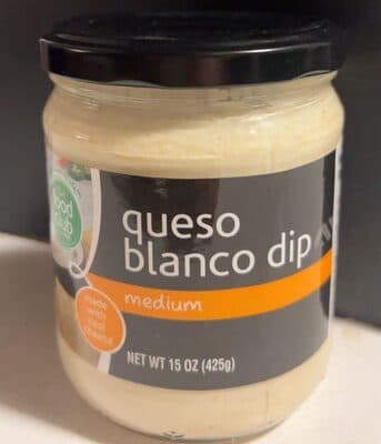 MEDIUM QUESO BLANCO DIP, MEDIUM