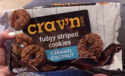CARAMEL COCONUT FUDGE STRIPED COOKIES, CARAMEL COCONUT