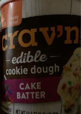 CAKE BATTER EDIBLE COOKIE DOUGH, CAKE BATTER