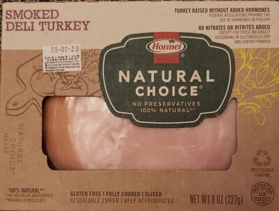 HORMEL, NATURAL CHOICE, SMOKED DELI TURKEY
