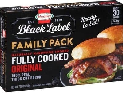 100% REAL THICK CUT BACON